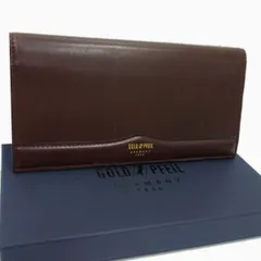◇GOLD PFEIL プロファウンド レザー 長財布 ボルドー ゴールドファイル  小銭入れあり GP28028 牛革 箱付き ユニセックス