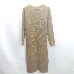 ◇ ⊇ URBAN RESEARCH Sonny Label ニット 長袖 ロング丈 ワンピース サイズF ブラウン レディース E  【1502180048852】