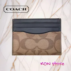 COACH コーチ カードケース 58110 qbtn2 タン/ブラック