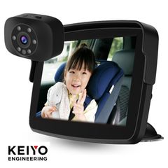 KEIYO AN-M017 車載 ワイヤレス ベビーモニター ミマモ バッテリーレス 簡単取付 角度調整 ナイトビジョン Wi-Fi不要 ドライブ 運転 車 自宅 見守り カメラ 子ども ベビー ペット 慶洋エンジニアリング (06)