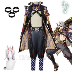【ウィッグ付き】三分妄想 原神 荒瀧一斗 コスプレ衣装　Mサイズ 三分妄想1/3Delusion】原神 Genshin 荒瀧一斗-あらたきいっと