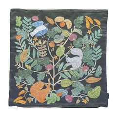 Matsuo Miyuki Cushion cover Plants-Squirrel