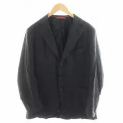 イザイア ISAIA SAILOR テーラードジャケット シングル ウール シルク混 絹 48 黒 ブラック 007950 /AN35のサムネイル