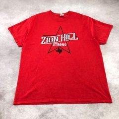 GILDAN ギルダン Tシャツ 半袖 古着 USED Vintage ヴィンテージ アメカジ 両面プリント 星 スター 英字 ZION HILL ストロング