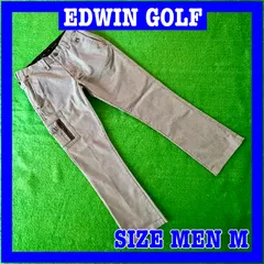 EDWIN GOLF エドウィンゴルフ 千鳥格子柄 多機能 ストレッチ ゴルフパンツ M