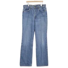 90年代 USA製 Levi's リーバイス 517 デニムパンツ オレンジタブ ブルー (メンズ W34 L34) 中古 古着 A2040