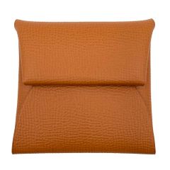 【極美品】HERMES　Hermes　エルメス　バスティア　U刻印　カルヴィ　ヴェルソ　ヴォーエプソン　ゴールド×ヴェールフィズ　バイカラー　コインケース