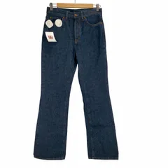 クロエ Chloe 22SS イタリア製 pacaya cropped bootcut jeans ロゴ刺繍 クロップド ブーツカットデニムパンツ レディース  W28 L29のサムネイル