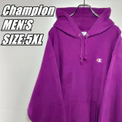 【US古着】Champion　チャンピオン　プルオーバーパーカー　リバースウィーブ　メンズ　サイズ表記5XL　パープル