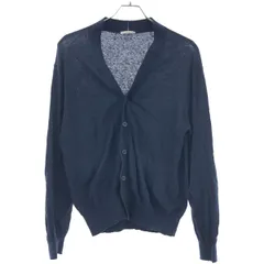 ATON エイトン 23SS RECYCLE FRESCA COTTON コットンニットカーディガン ネイビー 02 KR.AG.SM.0407のサムネイル