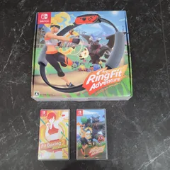 GI3【現状品】Nintendo ニンテンドー任天堂 Switch スイッチ リングフィットアドベンチャー ringfitadventure フィットボクシング2 fitboxing2 セット