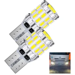 【人気商品】超高輝度 LEDバルブ 30LED 無極性 12V T10 24V 兼用 バイクからトラックまで 明るい winds ポジション ナンバー灯 室内灯 ウインカー Discover キャンセラー内蔵 2個セット ホワイト