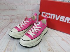 【中古】箱有 CONVERSE ｺﾝﾊﾞｰｽ  AS (R) TREKWAVE OX ﾄﾚｯｸｳｪｰﾌﾞ ｵｯｸｽ ｽﾆｰｶｰ 1SD682 ﾋﾟﾝｸ 23.5cm 991800460