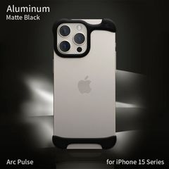国内正規品 Arc アーク iPhone 15/15 Pro/Plus/Pro Max Arc Pulse アルミ・マットブラック アルミバンパー アルミニウム合金7075 AC26339i15 AC26341i15PR AC26342i15PM