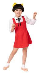 ゲゲゲの鬼太郎公式 猫娘 キッズ 140cm  ねこ娘 コスプレ アニメ 衣装 コスチューム セット  仮装 ハロウィン レッド 子供 女の子