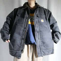 カーハート Carhartt トラディショナルコート ワーク ダックジャケット ブラック メンズ 2XL相当 古着 ヴィンテージ