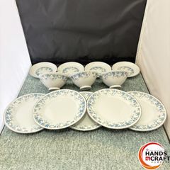 ◎【中古】 ノリタケ 皿5枚 小皿4枚 茶碗3個 セット 青い花 食器 乃りたけのサムネイル