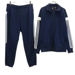 adidas アディダス トラックジャケット 上下 セットアップ L ネイビー メンズ 古着