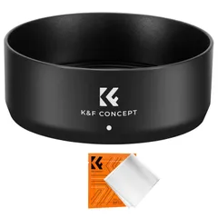 K&F Concept レンズフード ES-65B 互換品 バヨネット式 For Canon RF 50mm F1.8 STM 直射光防止 画質向上 カメラ用アクセサリー 耐スクラッチ 交換レンズ アクセサリ RFレンズ用部品