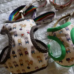 ハーネス＆リード　お茶目ワンちゃん