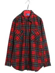 【お得なクーポン配布中!】 70s USA製 ペンドルトン チェック 長袖 ウール シャツ メンズ L ヴィンテージ 長袖シャツ ポケット付き マルチカラー カジュアル トラッド