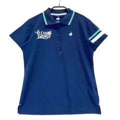 サイズ：L LE COQ GOLF ルコックゴルフ  半袖ポロシャツ  ネイビー系 [240101421351] ゴルフウェア レディース ストスト