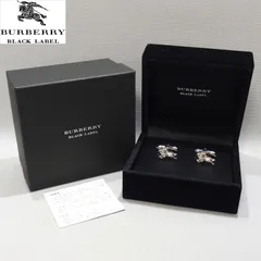 ［新品］BURBERRY BLACK LABEL カフリンクス シルバー BURBERRY BLACK LABEL（カフリンクス）のフリマアイテム一覧