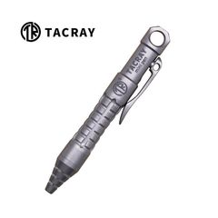 TACRAY タックレイ チタン合金製 ボールペン チタンボルト アクションミニペン ポケットサイズ EDCペン ミニキーチェーンペン 小さなストラップクリップペン ショートサイズのLAMYブランドリフィル付き 1214001