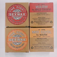 SEX WAX サーフィン ワックス 【春秋用 ×2＋夏用×2】のサムネイル