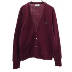 アイゾット 90s オールド 長袖 ニットカーディガン L パープル系 IZOD メンズ