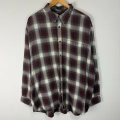 90s オンブレチェック　長袖シャツ　長袖　古着　ストリート　アメカジ　グランジ