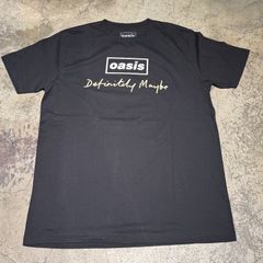 Oasis オアシス tシャツ　sizeL Definitery　Maybe　Distressed　Text　Logo　【表参道s】