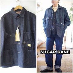 sugarcane 　シュガーケーン　ネップデニム　ワークコート　ワークジャケット　15445　東洋エンタープライズ　TOYO