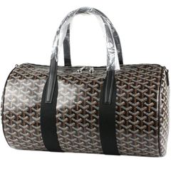 GOYARD/ゴヤール　バレル40 スポーツバッグ/ボストンバッグ　ゴヤールディンキャンバス×セルヴォンカーフスキン　ブラック　BARREL040TY01CL01P【未使用品】