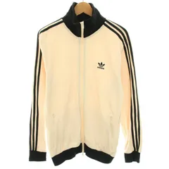 アディダスオリジナルス adidas originals アディカラークラシックスワッフルベッケンバウアートラックジャケット アウター XL アイボリー 黒 ブラック /YT