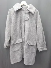 ◇ ⊇ callautia カラウティア ウール調 長袖 ダブルボタンジャケット サイズM グレー レディース E  【1502180028434】