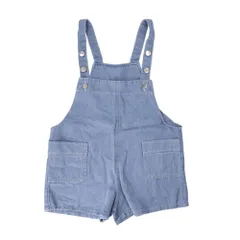 ☆ デニム ☆ 140cm ☆ キッズデニムオーバーオール キッズ オーバーオール デニムオーバーオール サロペット オールインワン デニム パンツ ショートパンツ ジーンズ ポケット付き ジュニア ベビー 女の子 男の子 ガールズ ボーイズ 子供服 子供