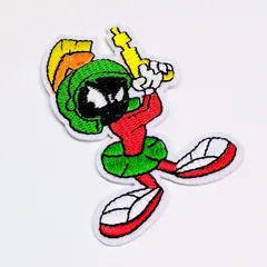 再入荷！☆ 送料無料！ ★刺繍アイロンワッペン★【  Looney Tunes / Marvin the Martian ( ルーニーテューンズ / マービン ザ マーシャン )】〚アメリカン雑貨 アメトイ〛