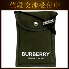 バーバリー サコッシュ ショルダーバッグ カーキグリーン 美品 ポシェット