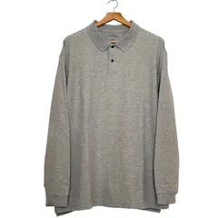 【L.L.Bean】 ポロシャツ（長袖）｜XLサイズ相当｜メンズ｜グレー｜ベーシック／リラックスシルエット／コットン