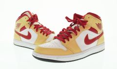 ナイキ NIKE Air Jordan 1 Mid "Beige/Cardinal Red" エアジョーダン 554724-201 メンズ靴 スニーカー ベージュ 27.5cm 103S-935