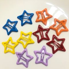 パッチンピン スリーピン ヘアピン 星 スター 5色×2ペア 10個セット B
