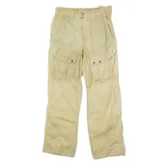 00s モンクレール MONCLER コットン カーゴパンツ サイドベルト バック ロゴ ワッペン ミリタリー ボトムス サイズ46 M ベージュ メンズ YBA11のサムネイル