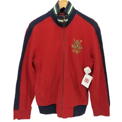 ポロバイラルフローレン Polo by RALPH LAUREN FINEST NEW YORK エンブレム 刺繍 フルジップ サイドライン トラックジャケット メンズ import：S のサムネイル