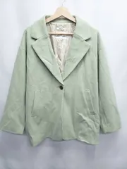 ◇ ⊇ niko and … ニコアンド WOOLLY TEC 長袖 コート ジャケット サイズL グリーン系 レディース E  【1507010013260】