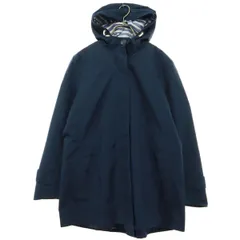 LANDS' END ランズエンド 長袖 コート L ネイビー フーディー レディース 古着