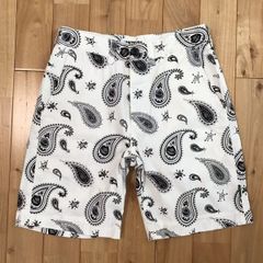 APE FACE ペイズリー柄 ハーフパンツ Sサイズ a bathing ape BAPE shorts エイプ ベイプ アベイシングエイプ ショーツ NIGO