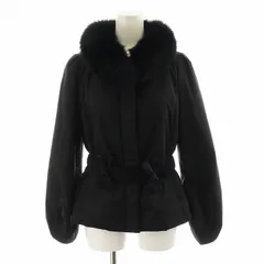 トゥービーシック TO BE CHIC ダウンジャケット ファー アウター 38 S 黒 ブラック /AN26のサムネイル