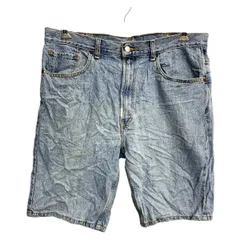 Levi's 505 デニムショートパンツ W38 リーバイス レギュラーフィット ビッグ ブルー コットン メキシコ製 古着卸 アメリカ仕入 2503-795