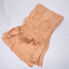 帯揚げ　薄オレンジ　中抜き絞り　/243